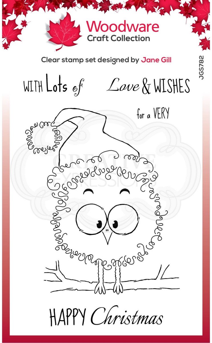 Woodware - Festive fuzzies clear singles stempel Robin