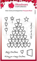 Woodware - Clear singles stempel Heart tree