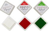Nuvo Embossing Pad - Diamonds - Wit, Cherry en Groen - 3 stuks