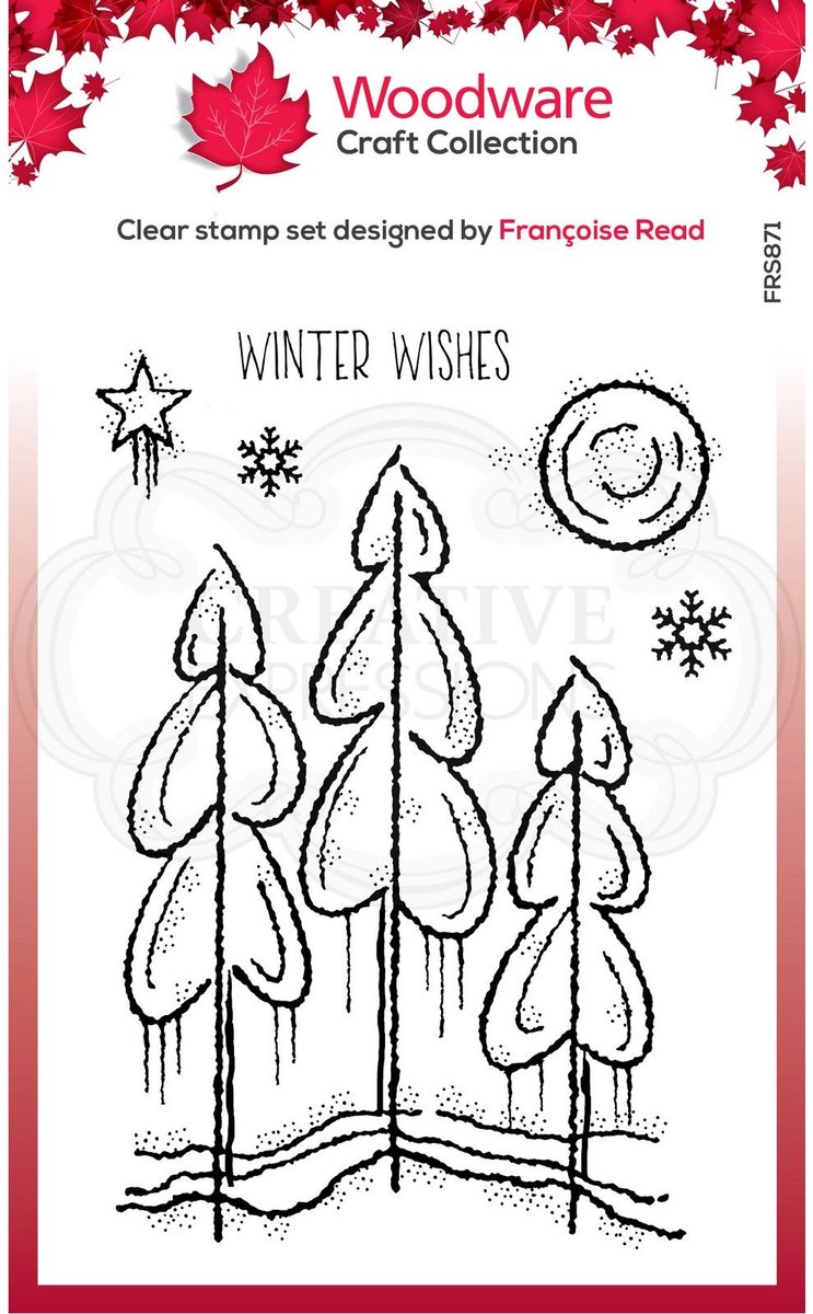 Woodware - Clear singles stempel Winter trees