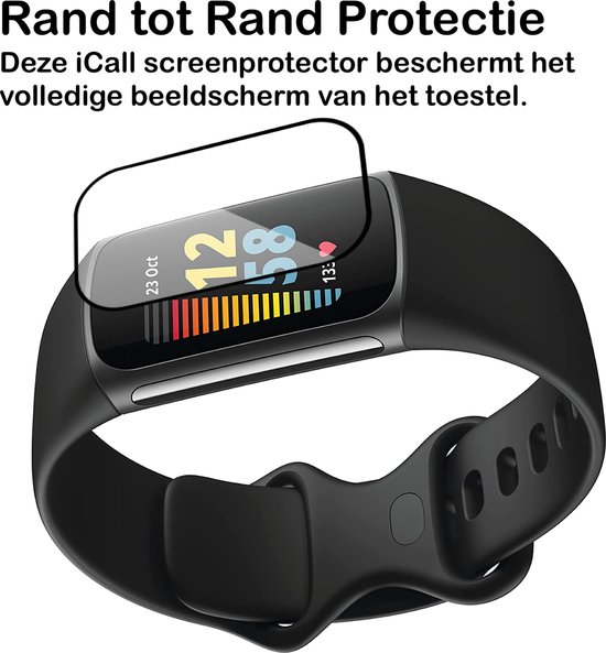 Fitbit Charge 5 Screenprotector Full Screen Protector 2 Stuks