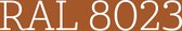 RAL 8023 Orange Brown - voorstrijkmiddel kalkverf l'Authentique