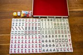 Professioneel 40mm XL Competition kwaliteit Mahjong Acryl Majiang met stoffen doos