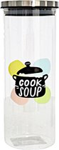 Gerimport Voorraadpot Cook Soup 1650 Ml Glas Transparant