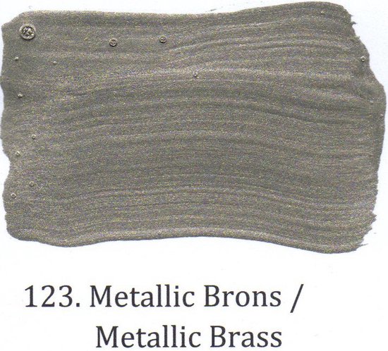 Metallic muurverf 1 ltr 123. Brons