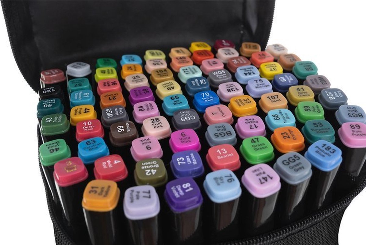 Stiften - Twinmarkers 80 stuks van Malatec — cadeau in Hobby - foto 5