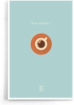 Walljar - The Addict - Muurdecoratie - Poster