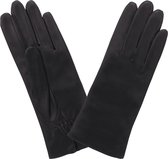 Glove Story Cloé Leren Dames Handschoenen Maat 8,5 - Zwart