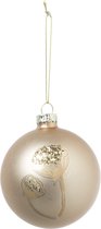 Oneiro's luxe kerstbal  MYSYO Multi/Roze – ø80 mm - PER 1 STUK antraciet - grijs - zwart - kerstbal - luxe verpakking – kerstcollectie – kerstdecoratie – kerstboomhanger – kerstversiering - g