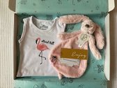 Geboortejongenmeisje.nl - Klein brievenbusgeschenk - Cadeaupakket baby Meisje | Kraamcadeau | Relatiegeschenk
