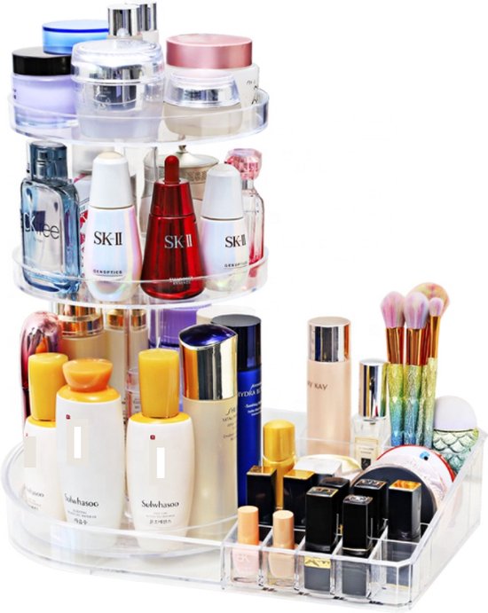 Make up organizer | 360° + Beauty organizer voor lippenstift en make up |  transparant... | bol.com