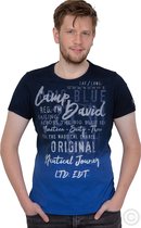 Camp David ® T-Shirt Dip Dye met labelprint