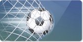 Bureau onderlegger - Muismat - Bureau mat - Een illustratie van een voetbal in het net -Jongens - Meisjes - Kinderen - 80x40 cm