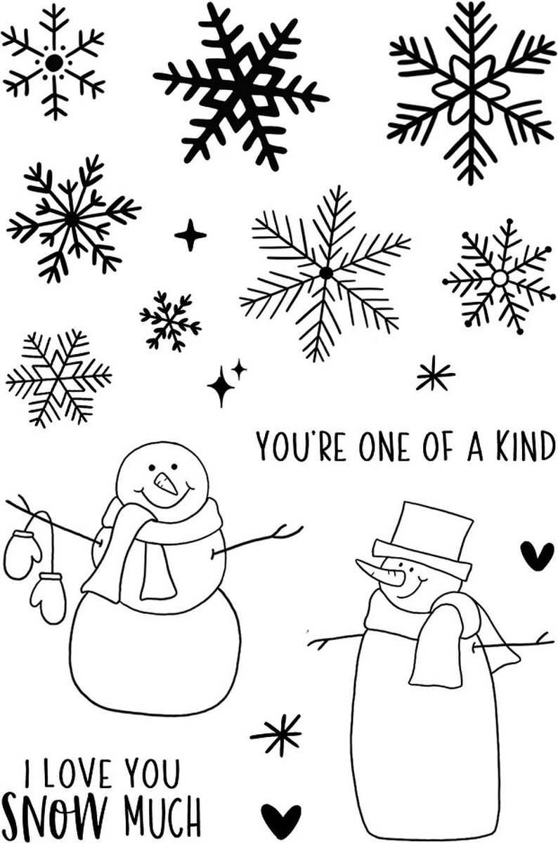 Snowflakes Clear Stamps (JD096) (DISCONTINUED)