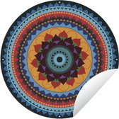 Tuincirkel Mandala rangoli - 90x90 cm - Ronde Tuinposter - Buiten