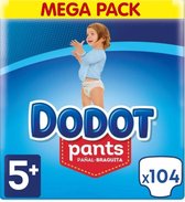 Dodot Pants Maat 5+ - 104 Luierboekjes Mega Pack