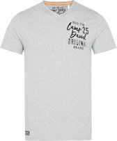 Camp David ® T-shirt met V-hals en print op de rug