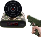 PIXMY - Wekker Kinderen - Gun Alarm Clock - Camouflage - Digitale Wekker - Alarmklok Wekker - Kinderwekker - Wekker Pistool ARMY