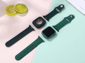 Groene Apple watch bandje + case 44/45mm