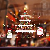Without Lemons Kerst raamstickers Kerstboom Santa Sneeuwpop| 60x90CM | Herbruikbaar |Kerstdagen |Feestdagen | Stickers | December | Raamstickers | Zelfklevend |Merry Christmas | Xm