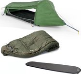 Crua Hybrid Set - compacte bivi tent - 1 persoons- met slaapzak en mat