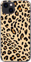 Geschikt voor iPhone 13 mini hoesje - Dierenprint - Panter - Luipaard - Siliconen Telefoonhoesje