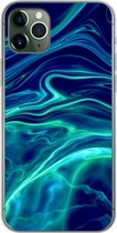 Geschikt voor iPhone 11 Pro Max hoesje - Abstract - Waves - Design - Siliconen Telefoonhoesje