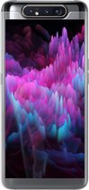 Geschikt voor Samsung Galaxy A80 hoesje - Rook - Kleurstof - Abstract - Siliconen Telefoonhoesje
