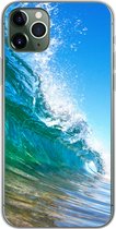 Geschikt voor iPhone 11 Pro Max hoesje - Een close-up van een golf die breekt voor de kust van Hawaii - Siliconen Telefoonhoesje