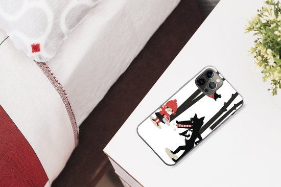 Coque iPhone 12 Pro Max - Petit Chaperon Rouge - Loup - Forêt - Siliconen