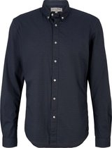 Tom Tailor Denim Lange mouw Overhemd - 1028712 Marine (Maat: XL)