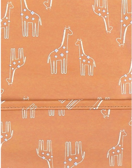 Noukie's - Canvas slab - Bavet - Oker geel met giraf all over van Noukie's — afbeelding 2