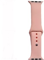 Hidzo Horlogebandje - Geschikt voor Apple Watch Series 1/2/3/4 - 38MM / 40MM - Siliconen - Beige
