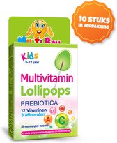Multi Ball Lollipops -Prebiotoca Multivitamine sinaasappel-aroma - Multivitamine Kinderen 3+ - Vegan