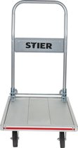 STIER Platform Truck Aluminium Transport Trolley Opvouwbare Rand Protector Laadvermogen