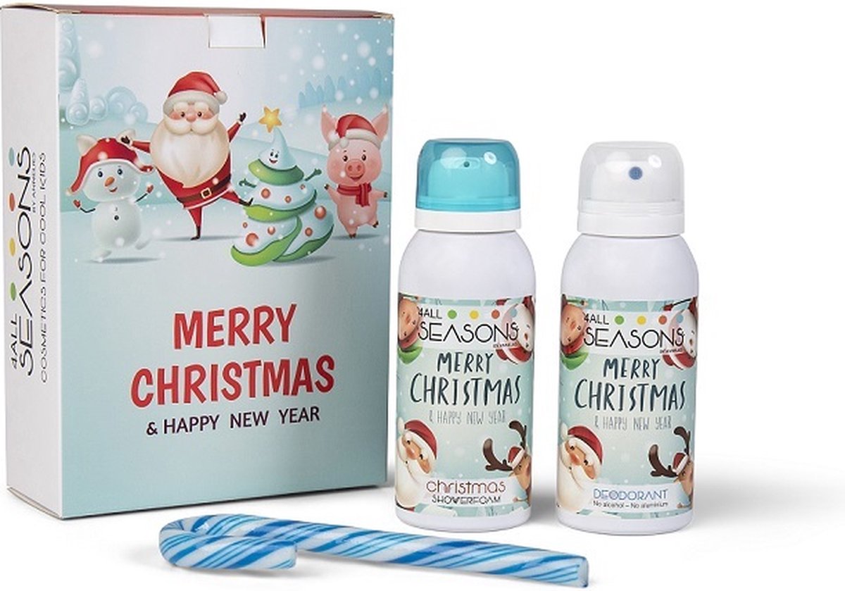 geschenkset kinderen-verzorging-bad-douche-kerst-geschenkset kinderen kerst