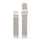 Violet Hamden Dawn zilverkleurig mesh horlogeband (16 mm) - Zilverkleurig