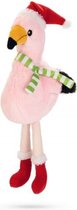 Beeztees - hondendspeelgoed - kerst - flamingo roze 42 cm