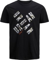 Jack & Jones T-shirt Street Black (Maat: 6XL)