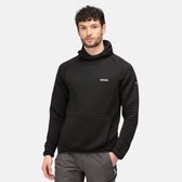 De Regatta Bawdon Fleece - outdoortrui - heren - geribd - met capuchon - Zwart