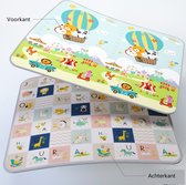 Voedselveiligheidsniveau Dubbelzijdige Verdikte 2cm XXL Speelkleed met Letters 180*150*2cm - Anti-val speelmat - XPE Speeltapijt extra dik - Dieren Carnaval + Alfabet-Dieren Partij