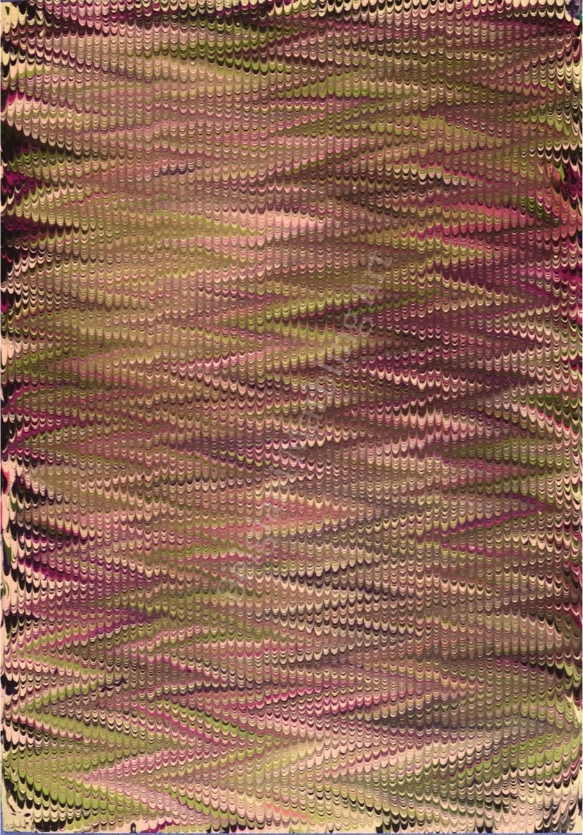 Originele handgemaakte Turkse marmering kunst Ebru, Turkse papier marmering, 35x50cm decoratief papier voor boekbinden, kunst aan de muur, huisdecoratie