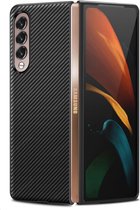 Samsung Galaxy Z Fold 3 Hoesje Case - Back Cover - Carbon Print - Zwart