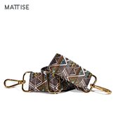 MATTISE Universele Bag Strap — Pyramide Patroon Schouderriem — Verstelbare Schouderband voor Tas — Tassenriem ook Geschikt voor Camera Tas of als Gitaarband — 73 tot 130 cm Lang