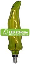 LEDatHOME - Keukenlijn Groene Peper LED lamp Spiraalvormige gloeidraad 3W E14 Dimbaar 2500K