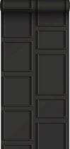 ESTAhome behang wandpanelen zwart - 139338 - 50 x 900 cm
