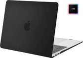 MacBook Air 13 Inch Hard Case - Hardcover Shock Proof Hardcase Hoes Macbook Air M1 2020 (A2337) Cover - Jet Black