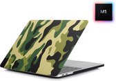 MacBook Air 13 Inch Hard Case - Hardcover Shock Proof Hardcase Hoes Macbook Air M1 2020 (A2337) Cover - Army Green