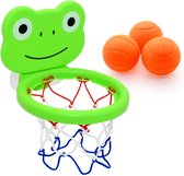 Badspeelgoed kinderen - Mini basketbal set voor in bad - Kikker - Speelgoed voor in bad - Basketbal set met zuignappen
