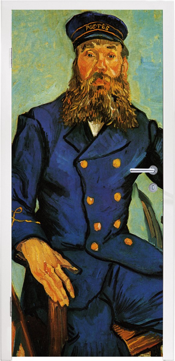 Afbeelding van product StickerSnake  Deursticker Joseph Roulin - Vincent van Gogh - 85x215 cm - Deurposter